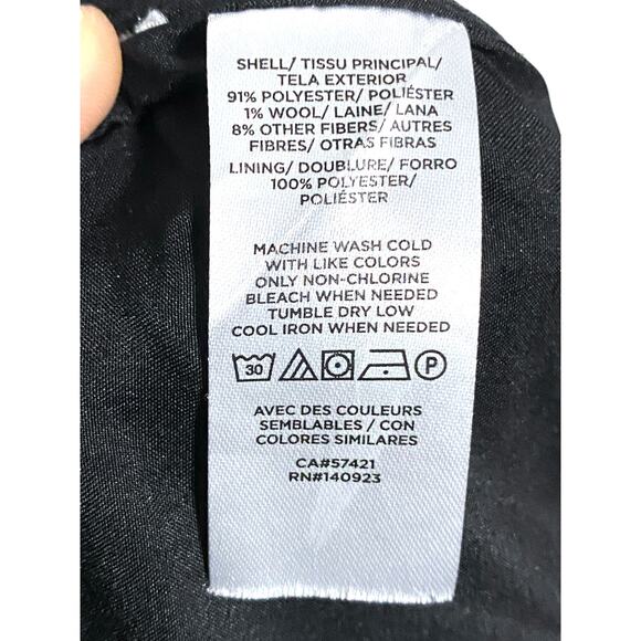 Loft Tweed Crest Button Wrap Skirt 8 Dark Academia Career Preppy Quiet Luxury - Picture 8 of 8